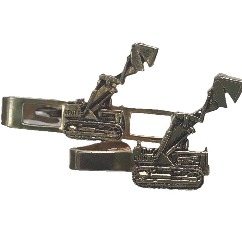 Vtg Front End Loader Bucket Drott Tie Bar Clip Advertising Machinery Mercury IND